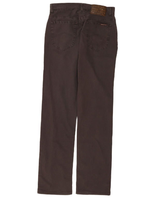 Marlboro Classics Mens Straight Comfort Fit Casual Trousers W32 L34 Brown