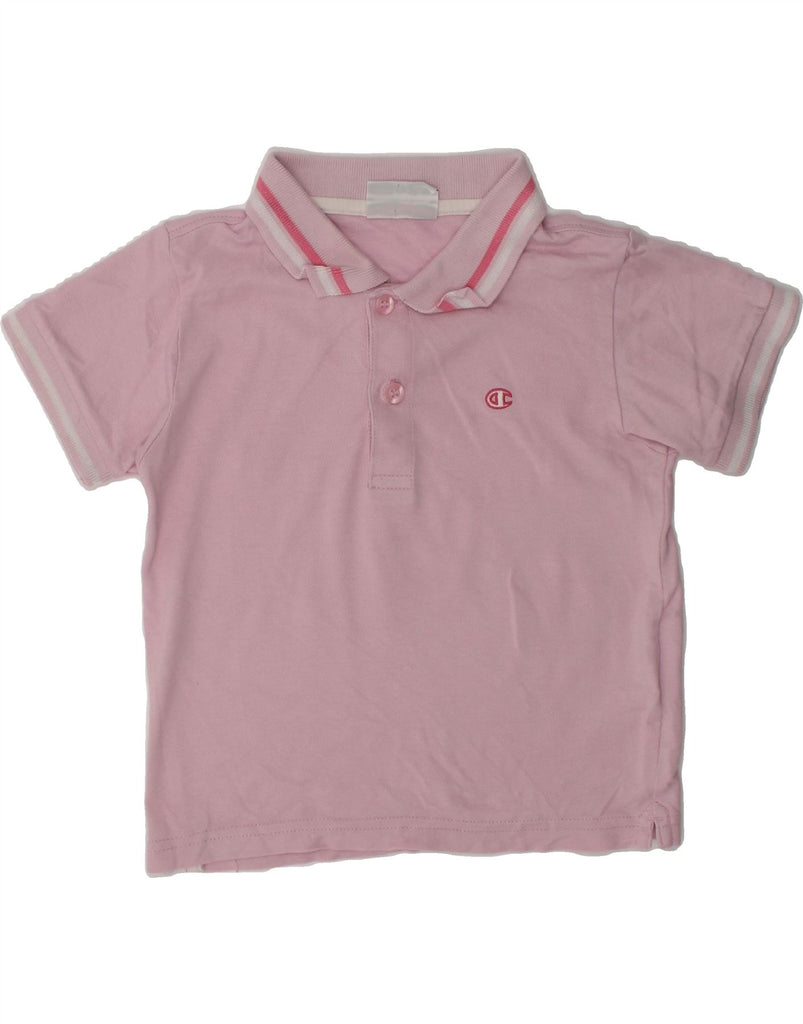 CHAMPION Baby Boys Polo Shirt 18-24 Months Large  Pink Cotton | Vintage Champion | Thrift | Second-Hand Champion | Used Clothing | Messina Hembry 