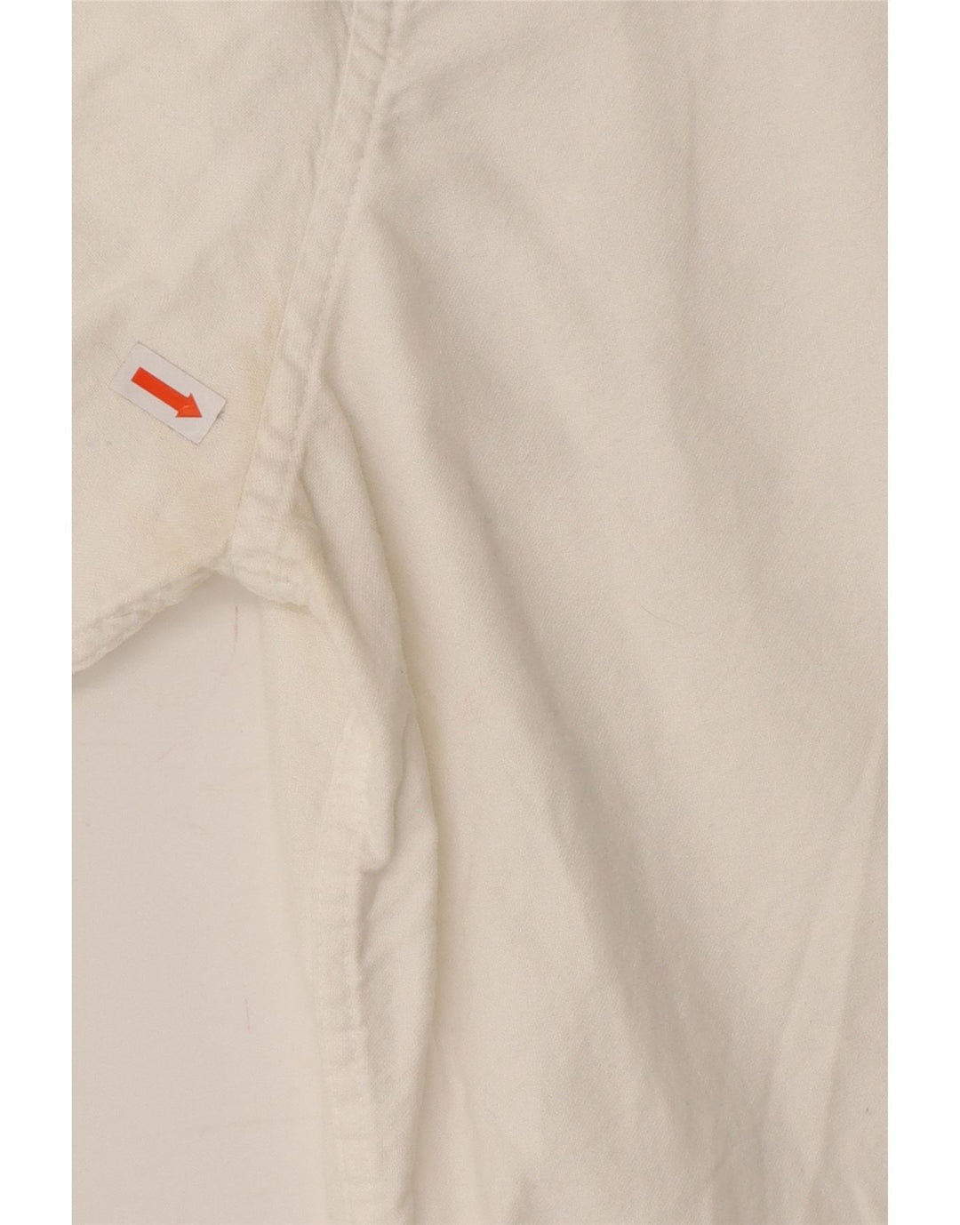 JACK WILLS Mens Slim Fit Shirt Large Off White Cotton Vintage Jack Wills and Second-Hand Jack Wills from Messina Hembry 