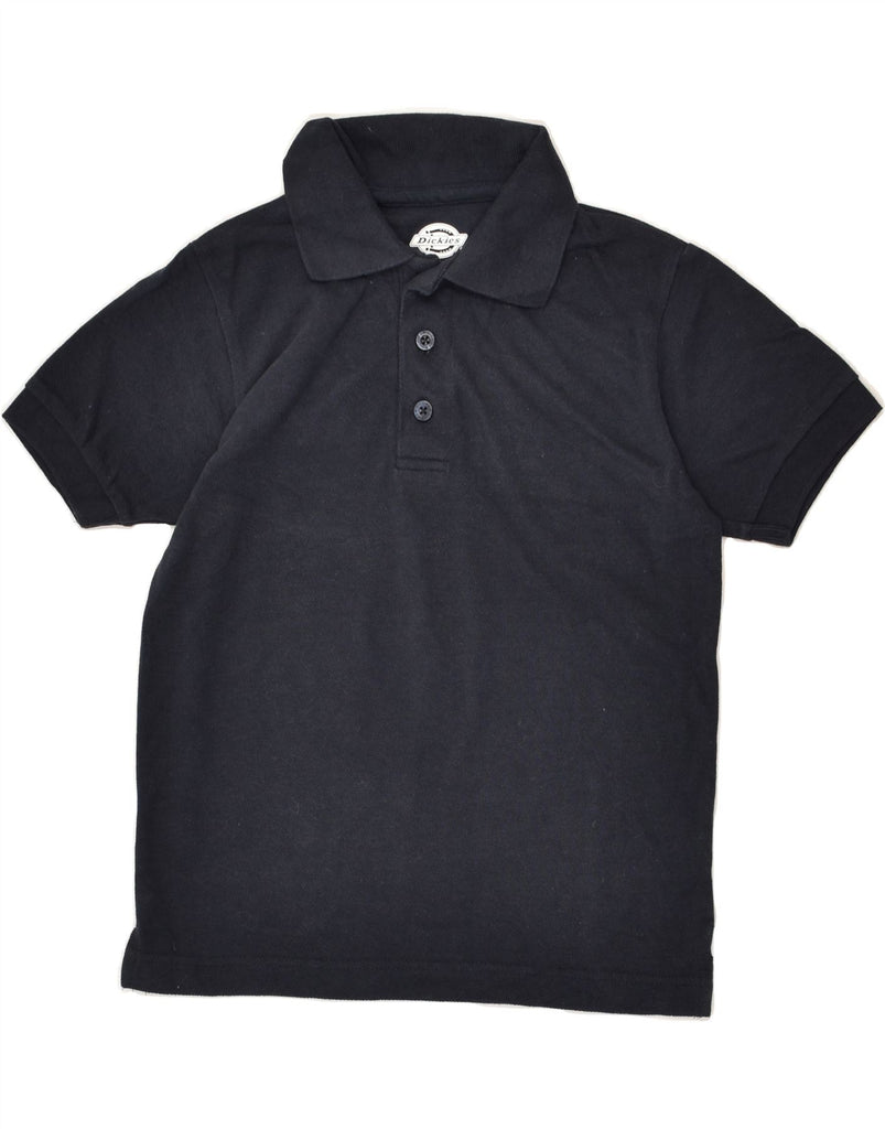 DICKIES Boys Polo Shirt 7-8 Years Small  Navy Blue Cotton | Vintage Dickies | Thrift | Second-Hand Dickies | Used Clothing | Messina Hembry 