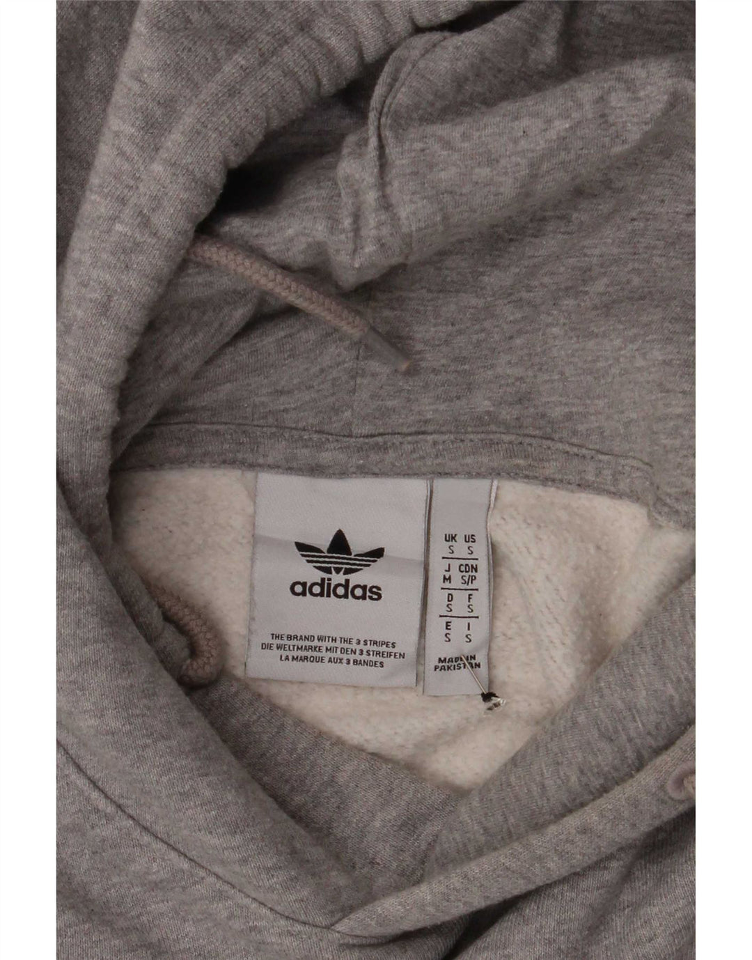 Adidas Mens Hoodie Jumper Small Grey Flecked