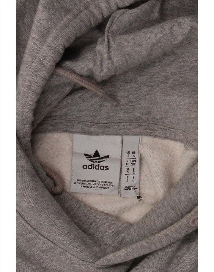 Adidas Mens Hoodie Jumper Small Grey Flecked