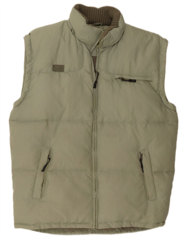 Fila Mens Padded Gilet UK 40 Large Green Polyamide