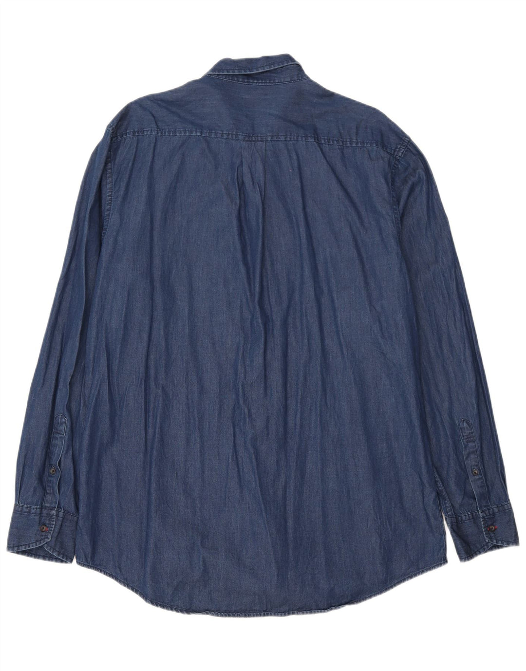 DACK'S Mens Regular Fit Denim Shirt 2XL Navy Blue Cotton