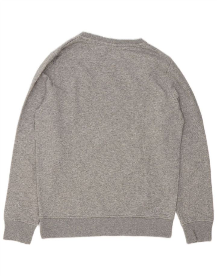 Gant Mens Graphic Sweatshirt Jumper Small Grey Flecked Cotton