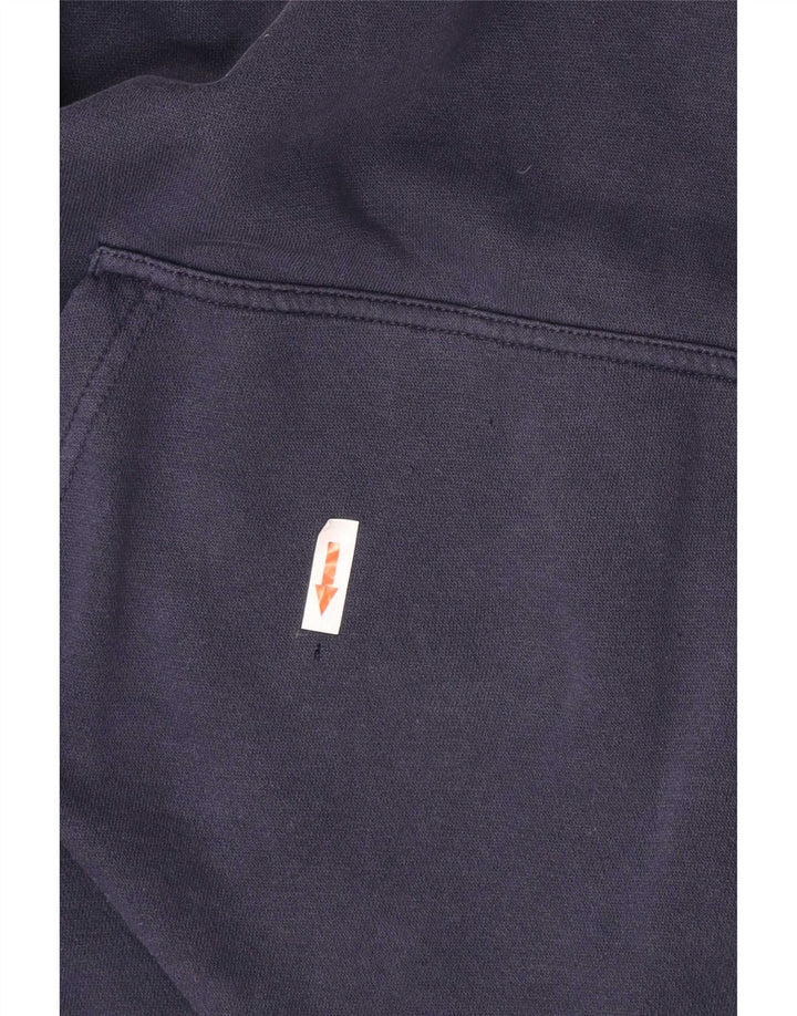 Nike Mens Hoodie Jumper Large Navy Blue Cotton