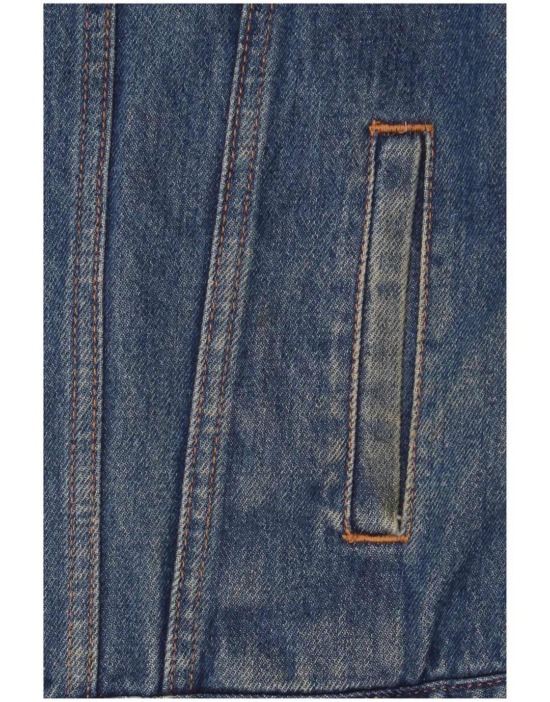Levi's Womens Denim Sherpa Jacket UK 14 Medium Blue Cotton