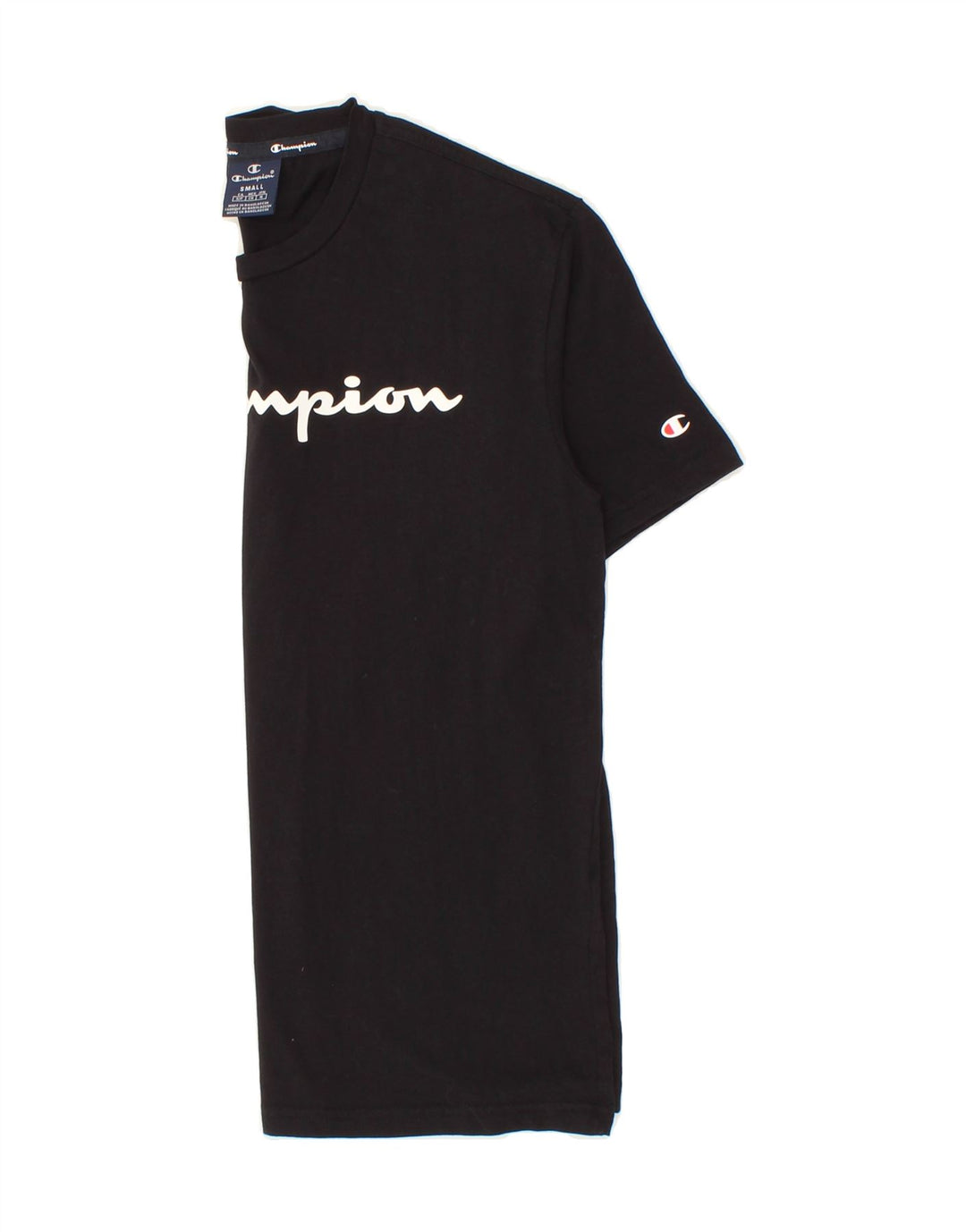 CHAMPION Mens Graphic T-Shirt Top Small Black Vintage Champion and Second-Hand Champion from Messina Hembry 