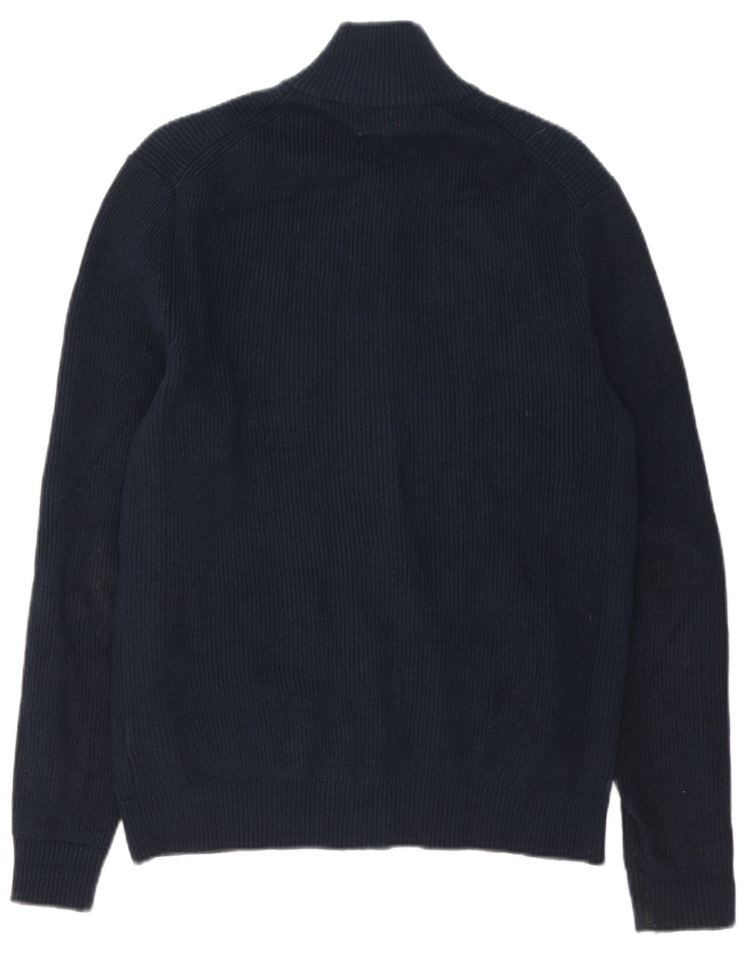 Marks & Spencer Mens Cardigan Sweater Small Navy Blue Cotton