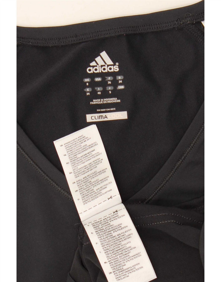 Adidas Womens Climacool T-Shirt Top UK 8 Small Grey Polyester