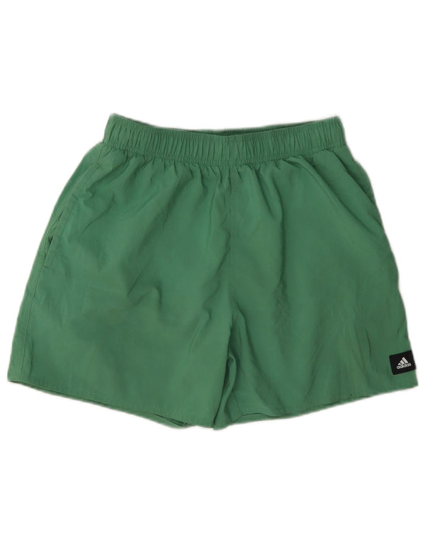 Adidas Mens Sport Shorts Small Green Polyester