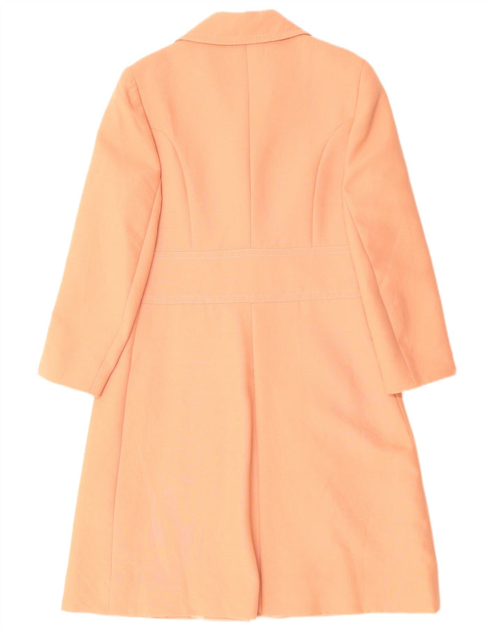 Vintage Womens Trench Coat UK 14 Medium Orange