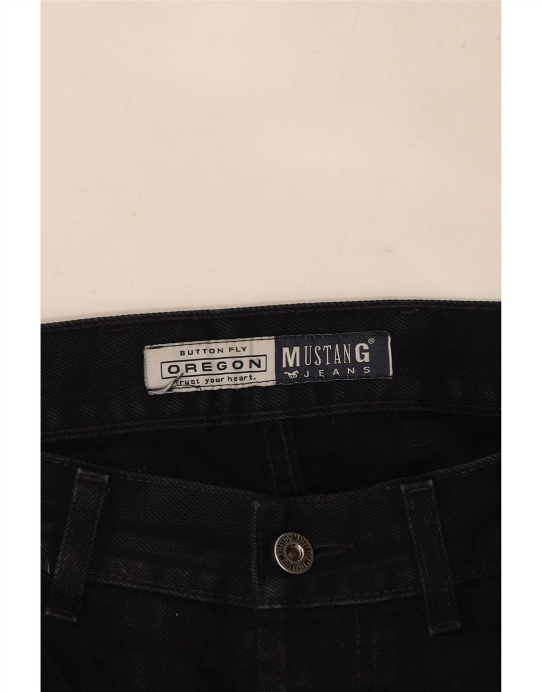 Mustang Mens Oregon Straight Jeans W38 L34 Black
