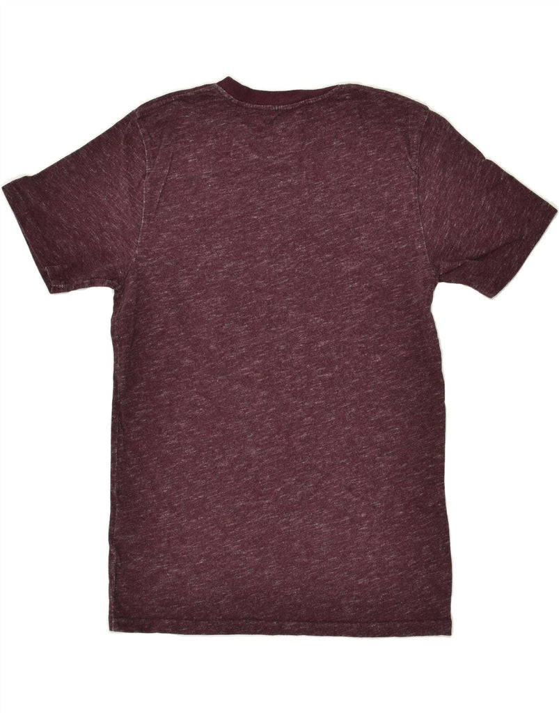CARHARTT Mens T-Shirt Top XS Burgundy Flecked Cotton | Vintage Carhartt | Thrift | Second-Hand Carhartt | Used Clothing | Messina Hembry 