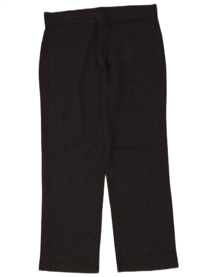Marks & Spencer Womens Tracksuit Trousers UK 16 Large Grey Cotton