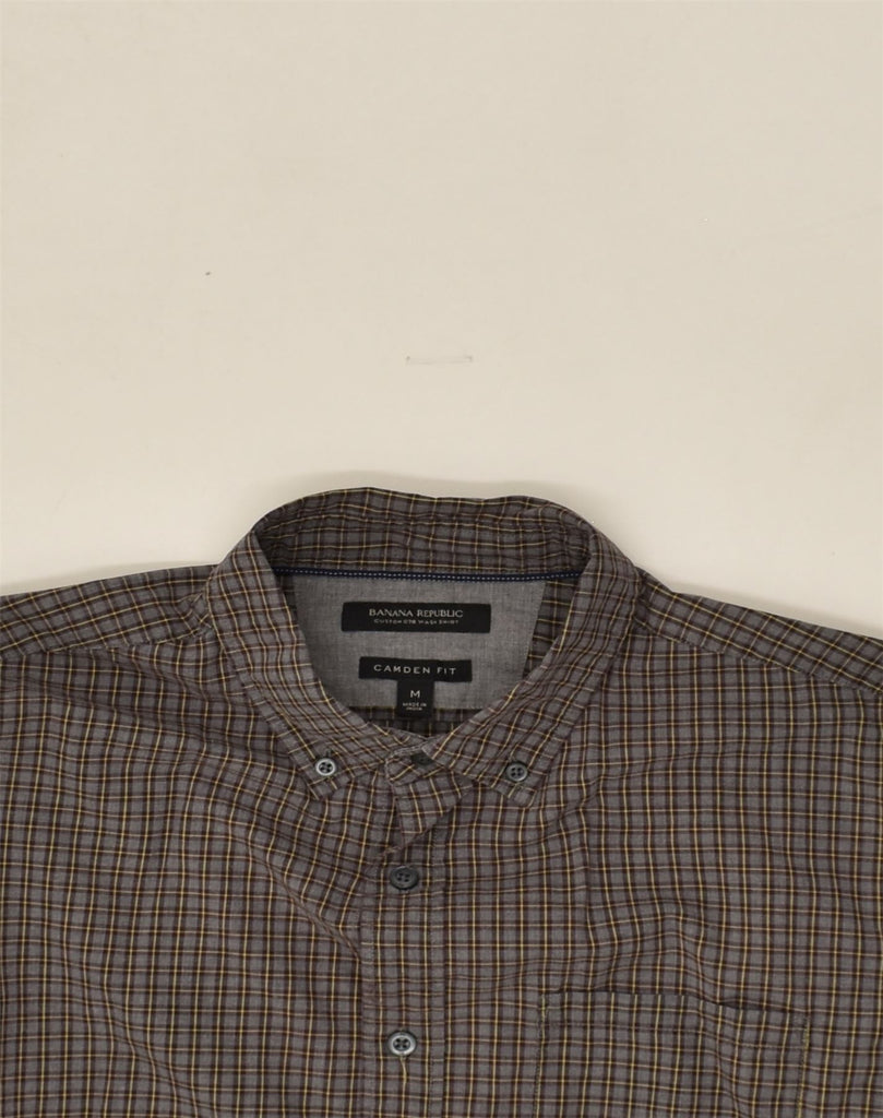 BANANA REPUBLIC Mens Camden Fit Shirt Medium Grey Check | Vintage Banana Republic | Thrift | Second-Hand Banana Republic | Used Clothing | Messina Hembry 