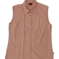 THINK PINK Womens Sleeveless Shirt Blouse UK 14 Medium Pink Vintage Think Pink and Second-Hand Think Pink from Messina Hembry 