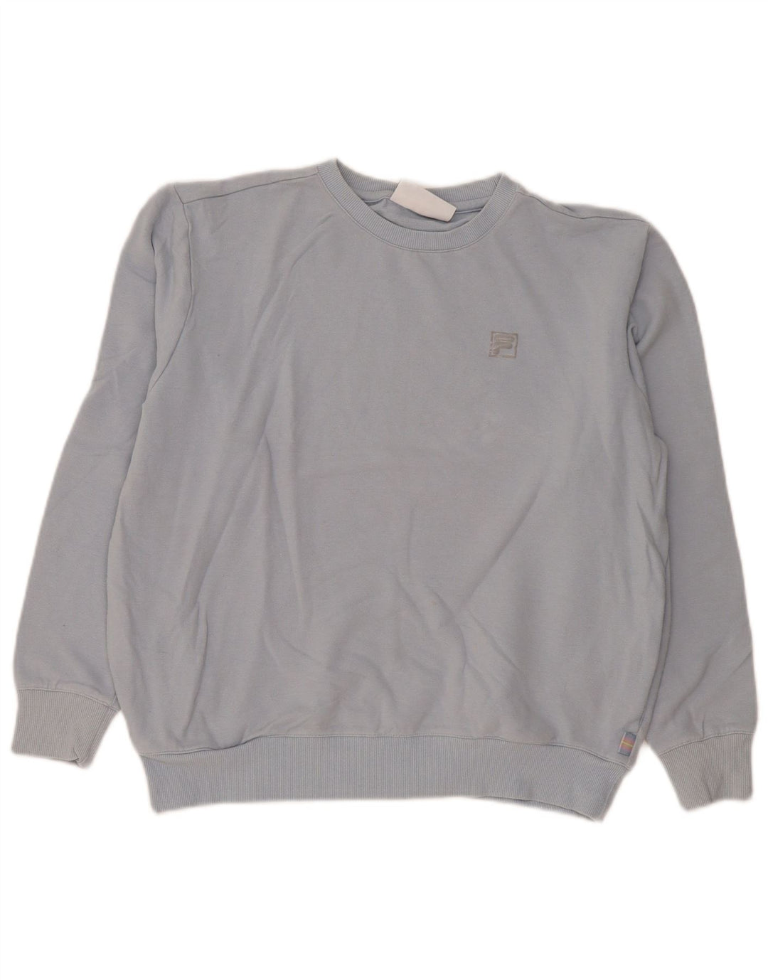 Fila Womens Sweatshirt Jumper UK 16 Large Blue Cotton