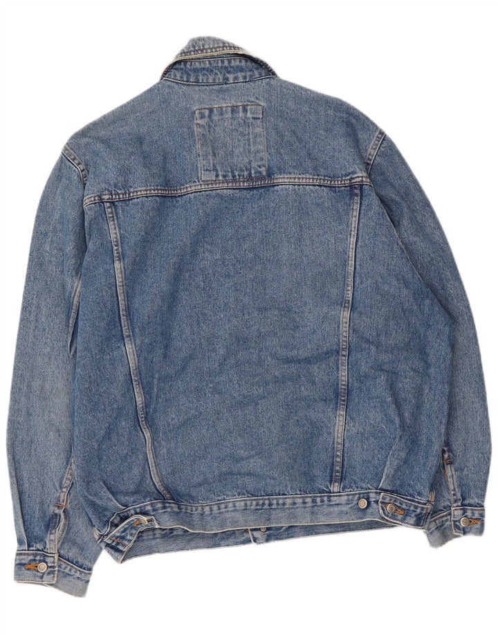 Off Limits Mens Denim Jacket UK 40 Large Blue Cotton
