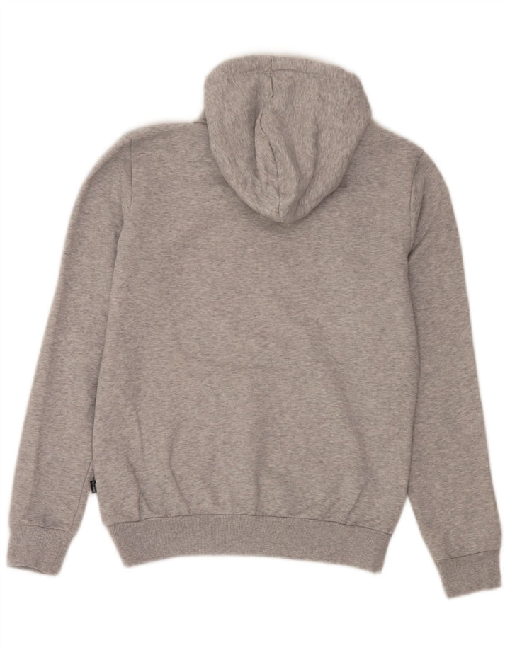 Puma Mens Graphic Hoodie Jumper Small Grey Cotton