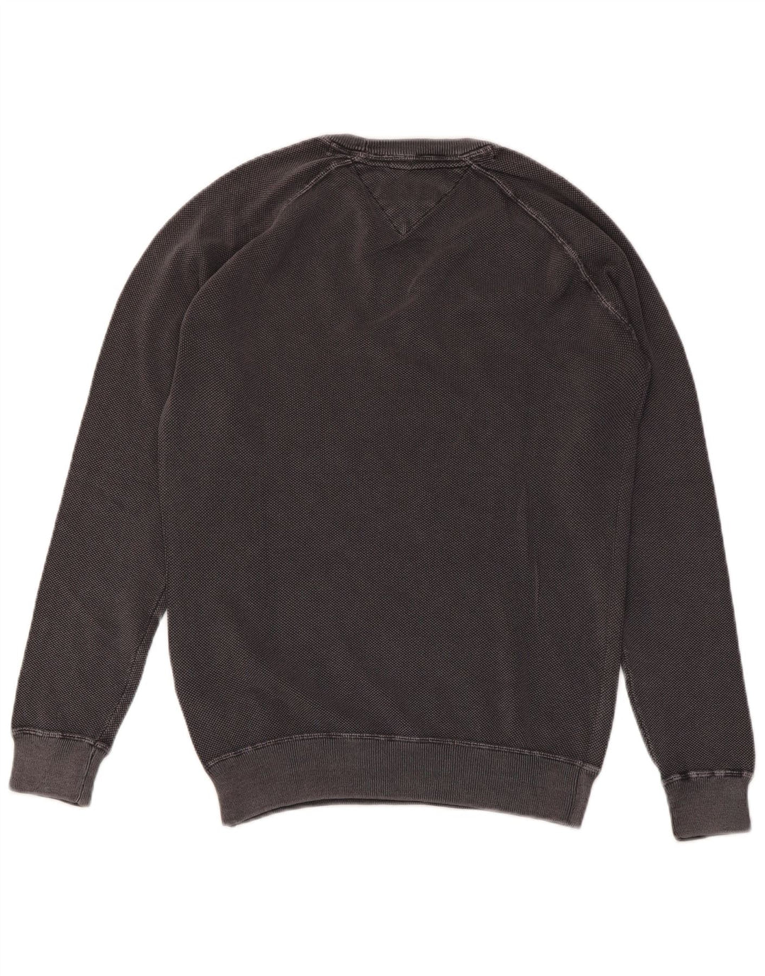 TOMMY HILFIGER Mens Sweatshirt Jumper Small Grey Cotton