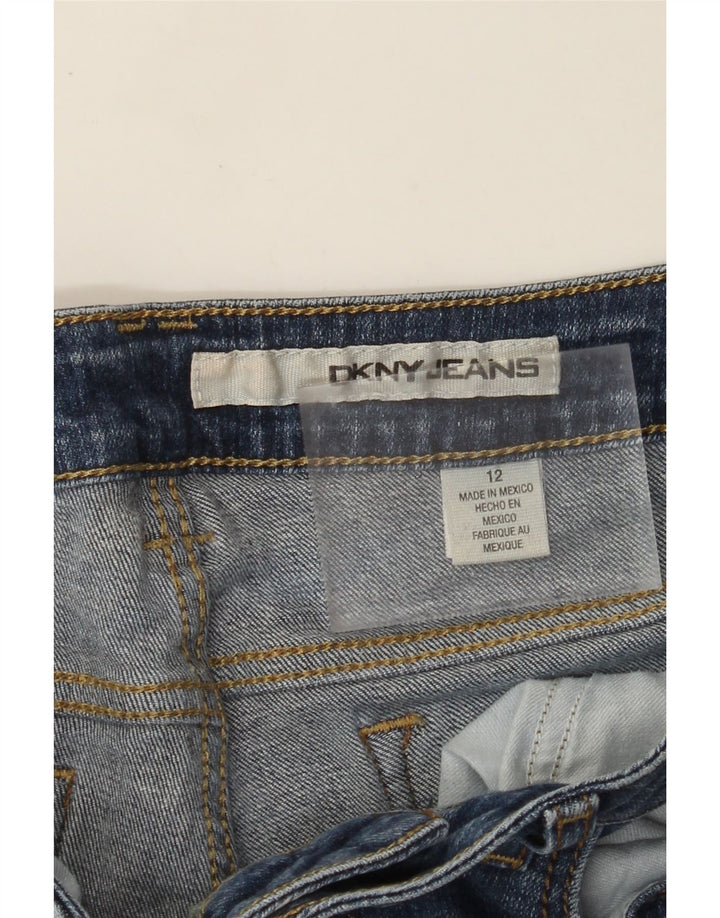 DKNY Womens Denim Shorts US 12 Large W32  Blue Cotton