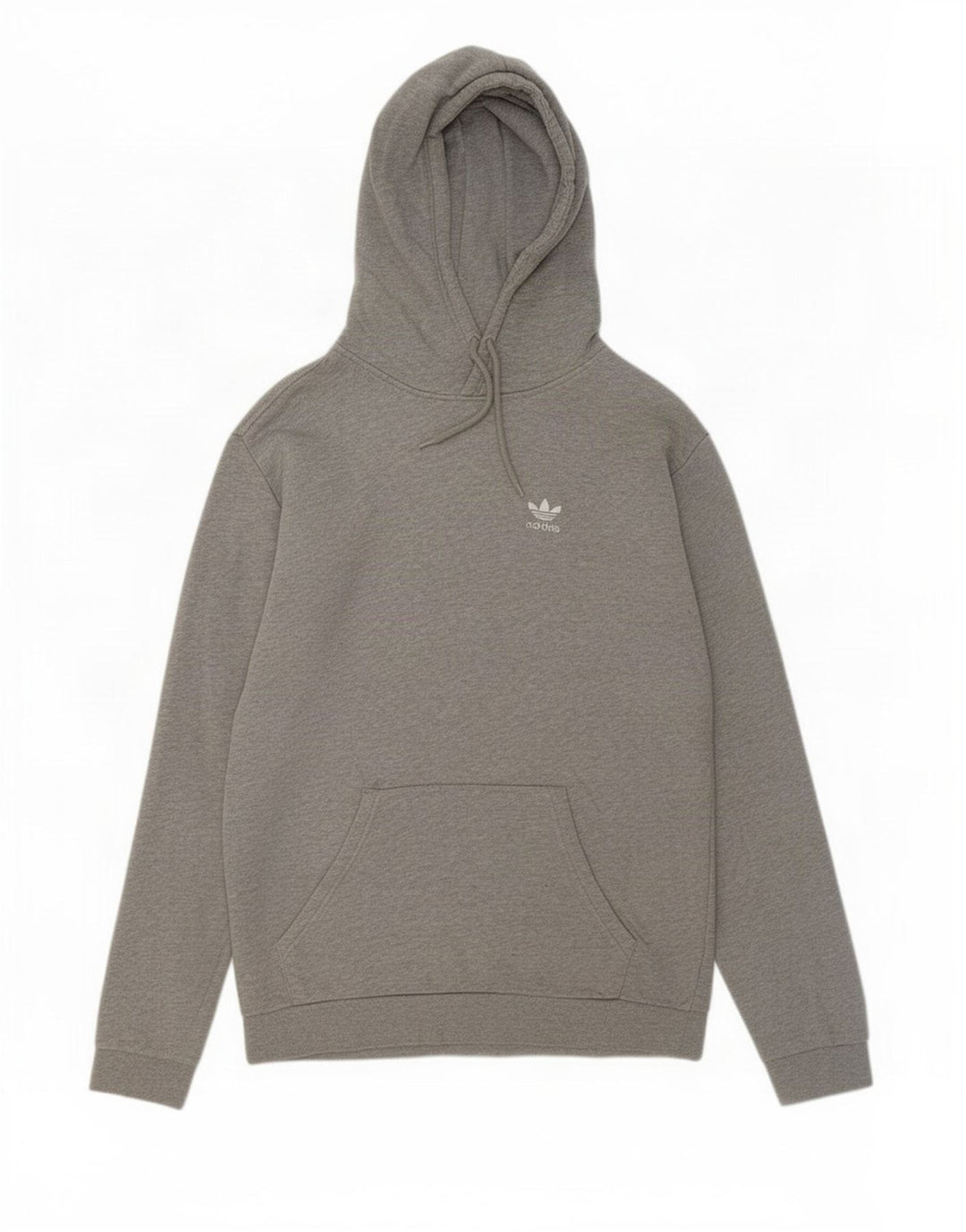Adidas Mens Hoodie Jumper Medium Grey Cotton
