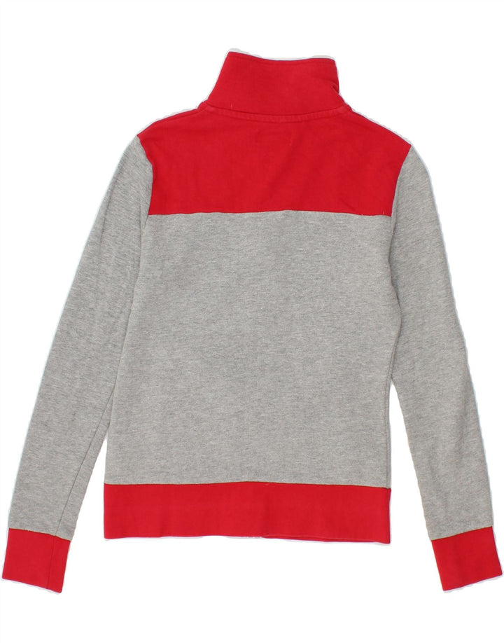 KAPPA Womens Tracksuit Top Jacket UK 10 Small Grey Colourblock Cotton Vintage Kappa and Second-Hand Kappa from Messina Hembry 