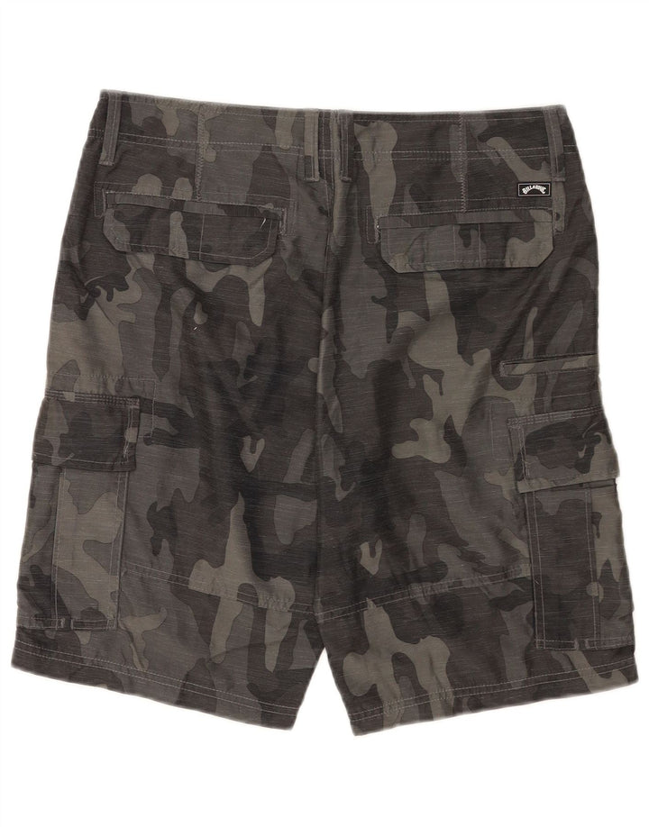 Billabong Mens Cargo Shorts W32 Medium Grey Camouflage