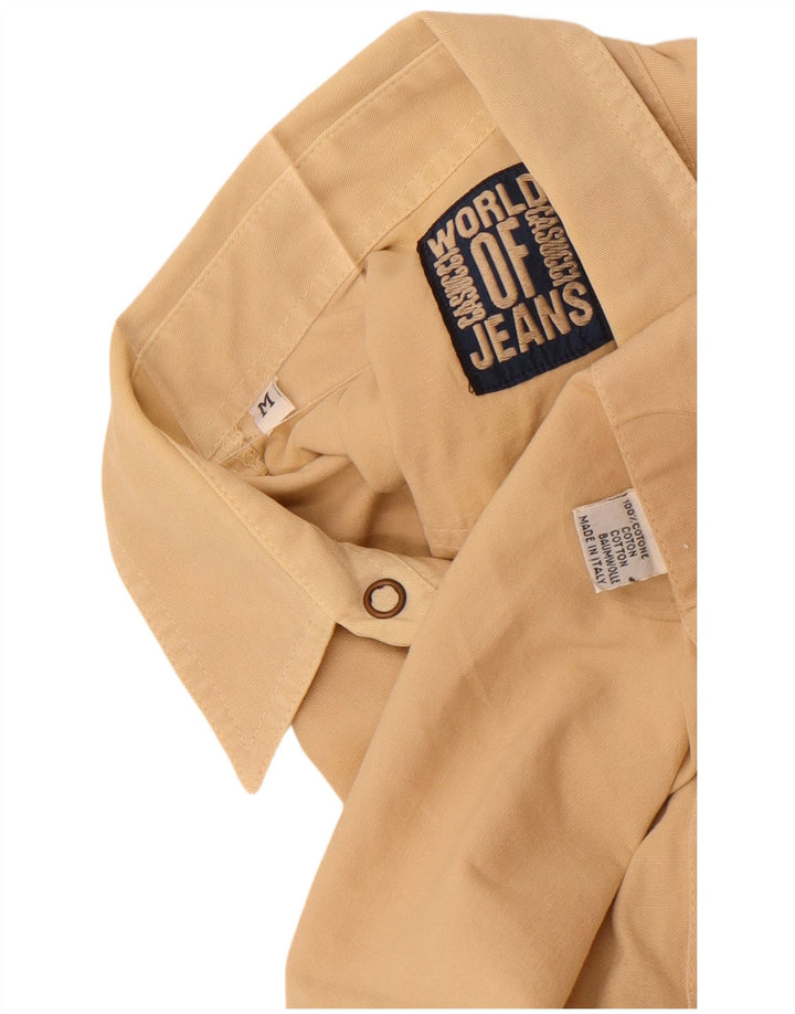 Casucci Mens Shirt Medium Beige Cotton