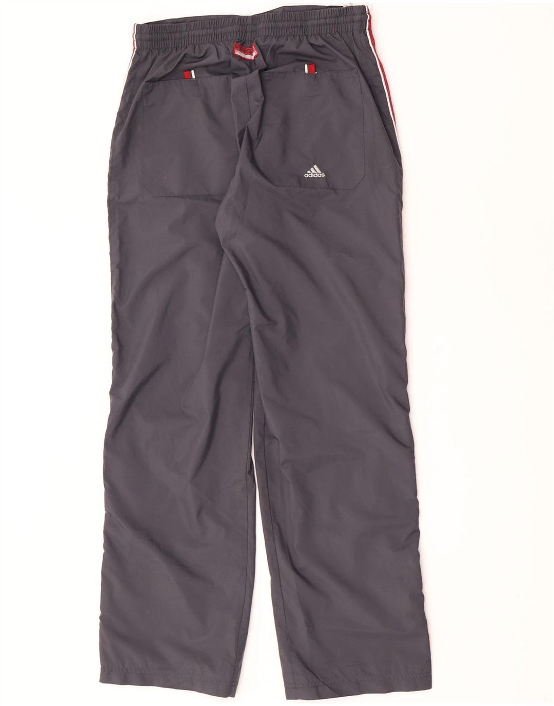 Adidas Mens Graphic Tracksuit Trousers Small Grey Polyester