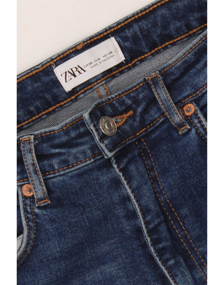 Zara Womens Straight Jeans EU 38 Small W28 L33 Blue