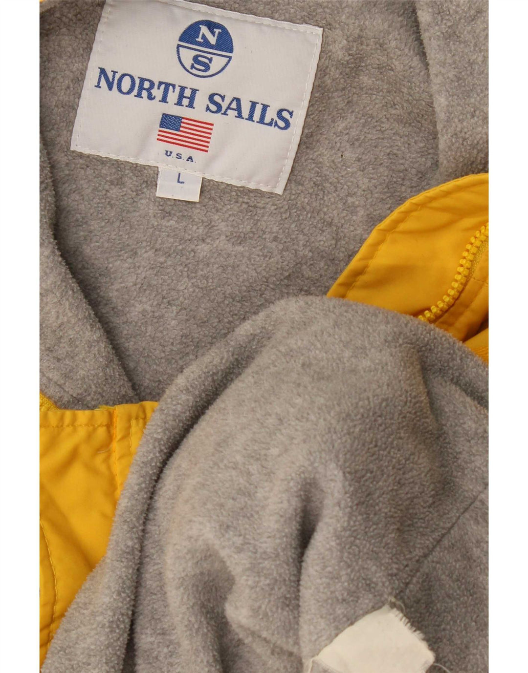 North Sails Mens Bomber Jacket UK 40 Large Yellow