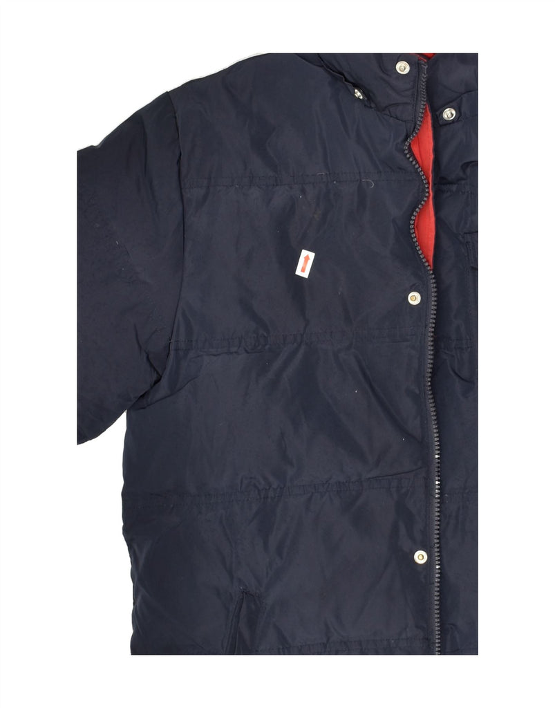 FERRARI Boys Hooded Padded Jacket 11-12 Years Navy Blue Nylon | Vintage Ferrari | Thrift | Second-Hand Ferrari | Used Clothing | Messina Hembry 