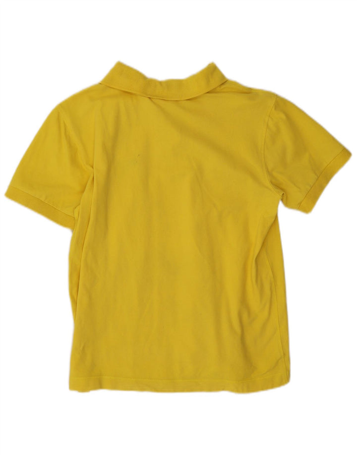 Puma Mens Polo Shirt Small Yellow Cotton