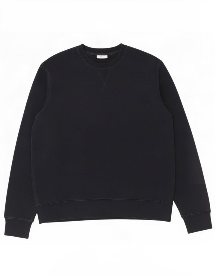 Marks & Spencer Mens Sweatshirt Jumper XL Navy Blue Cotton