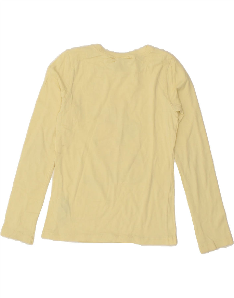 GEOX Girls Graphic Top Long Sleeve 7-8 Years Yellow Cotton | Vintage Geox | Thrift | Second-Hand Geox | Used Clothing | Messina Hembry 