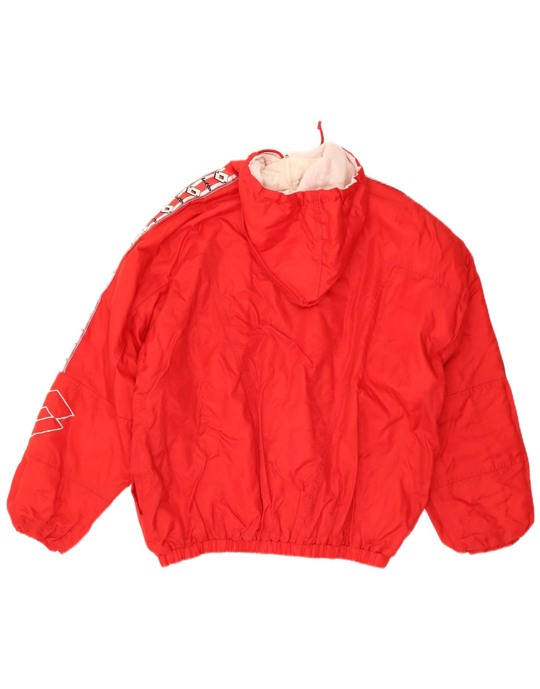 Lotto Mens Graphic Graphic Windbreaker Jacket UK 40 Large Red Nylon
