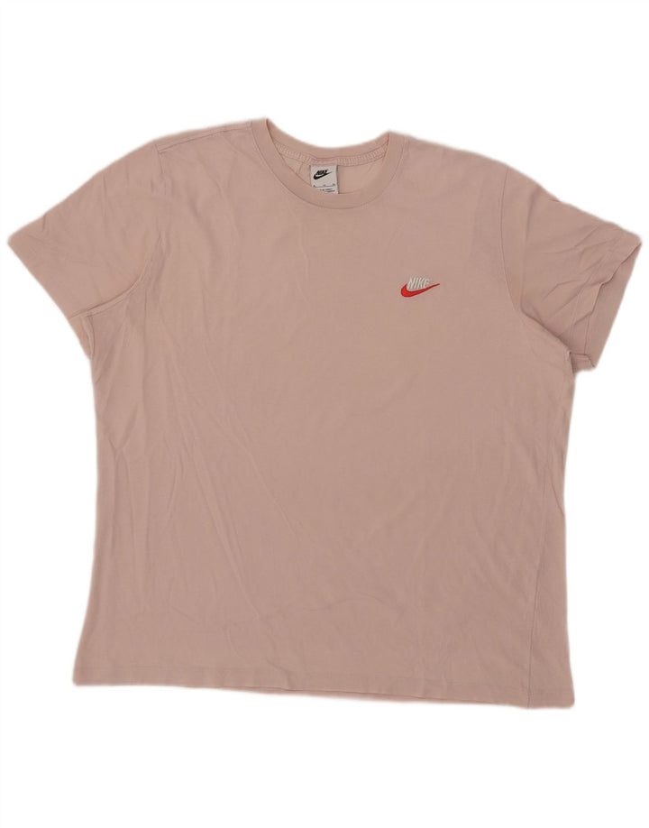NIKE Mens T-Shirt Top XL Pink