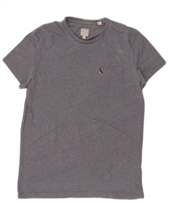 Jack Wills Mens T-Shirt Top Small Grey Flecked Cotton