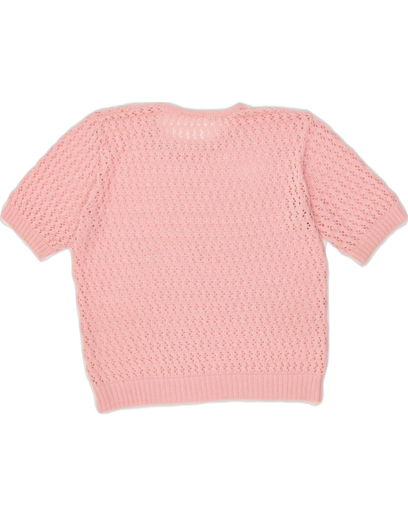 VINTAGE Womens Short Sleeve Crew Neck Jumper Sweater UK 18 XL Pink | Vintage Vintage | Thrift | Second-Hand Vintage | Used Clothing | Messina Hembry 