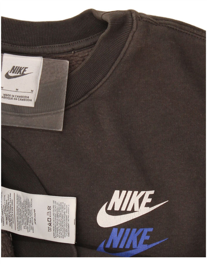 Nike Mens Graphic Sweatshirt Jumper Medium Grey Cotton