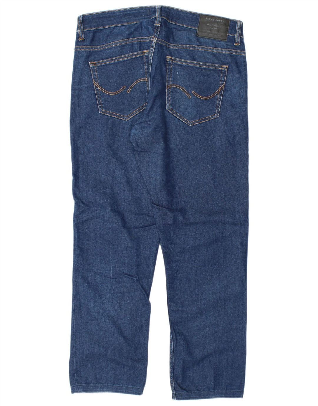 Jack & Jones Mens Clark Straight Jeans W30 L28 Blue Cotton