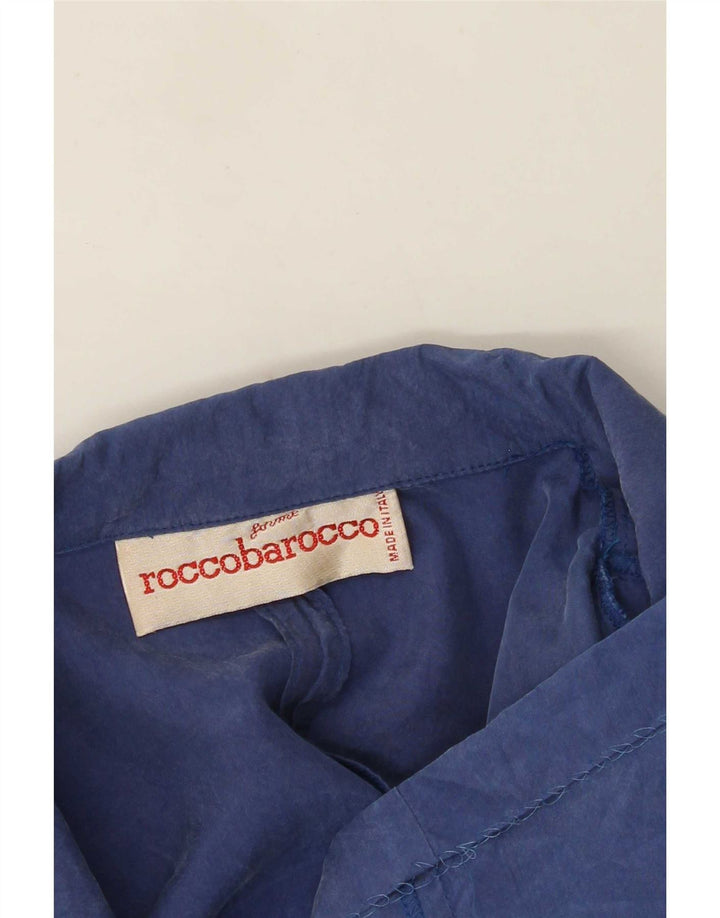 Roccobarocco Womens 2 Button Blazer Jacket UK 12 Medium Blue