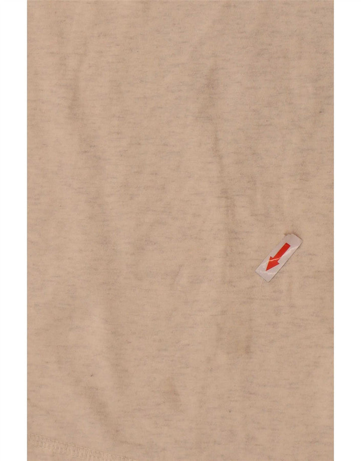 Fat Face Mens Graphic T-Shirt Top Large Off White Flecked Cotton