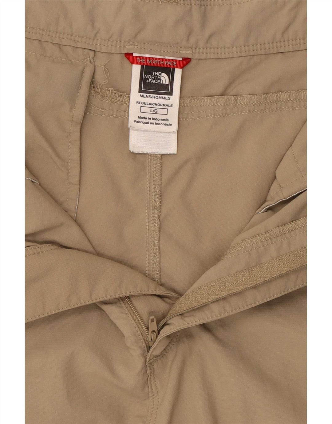The North Face Mens Regular Fit Cargo Shorts Large W36 Beige Nylon