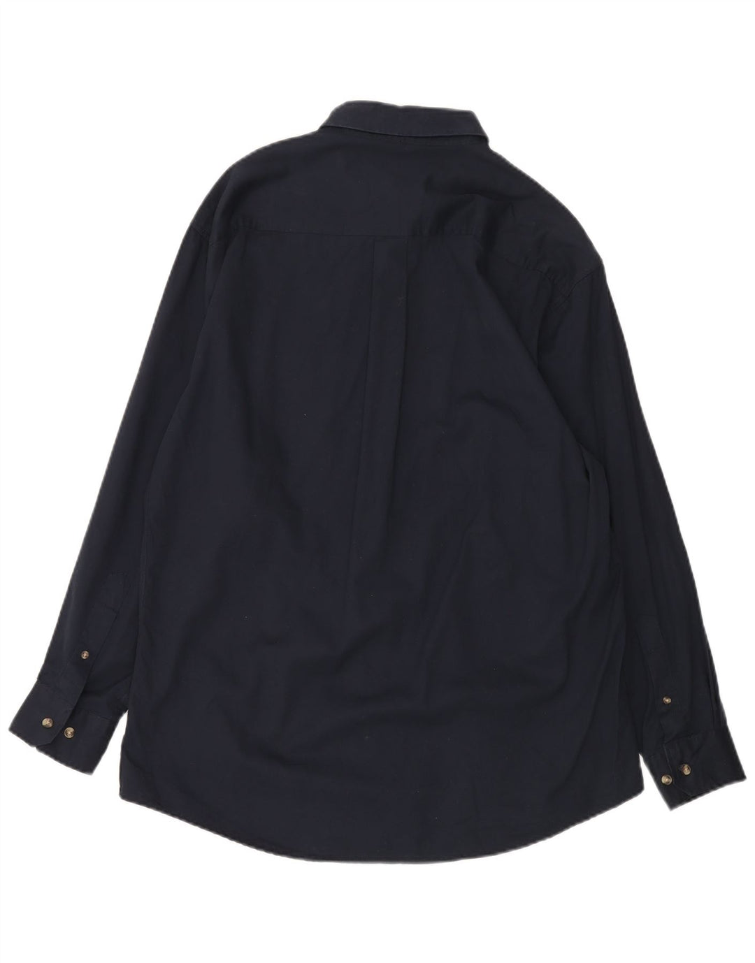 Dockers Mens Shirt Medium Navy Blue Cotton