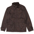 Zara Mens Hooded Utility Jacket UK 38 Medium Brown