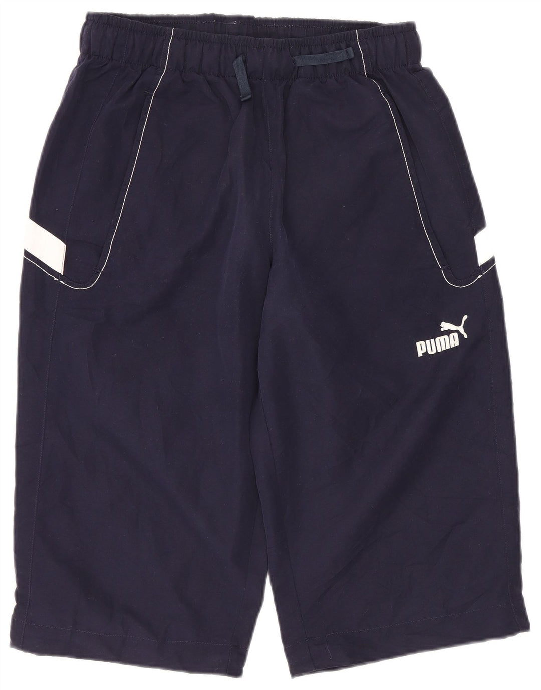 PUMA Mens Graphic Sport Shorts XS  Navy Blue Colourblock