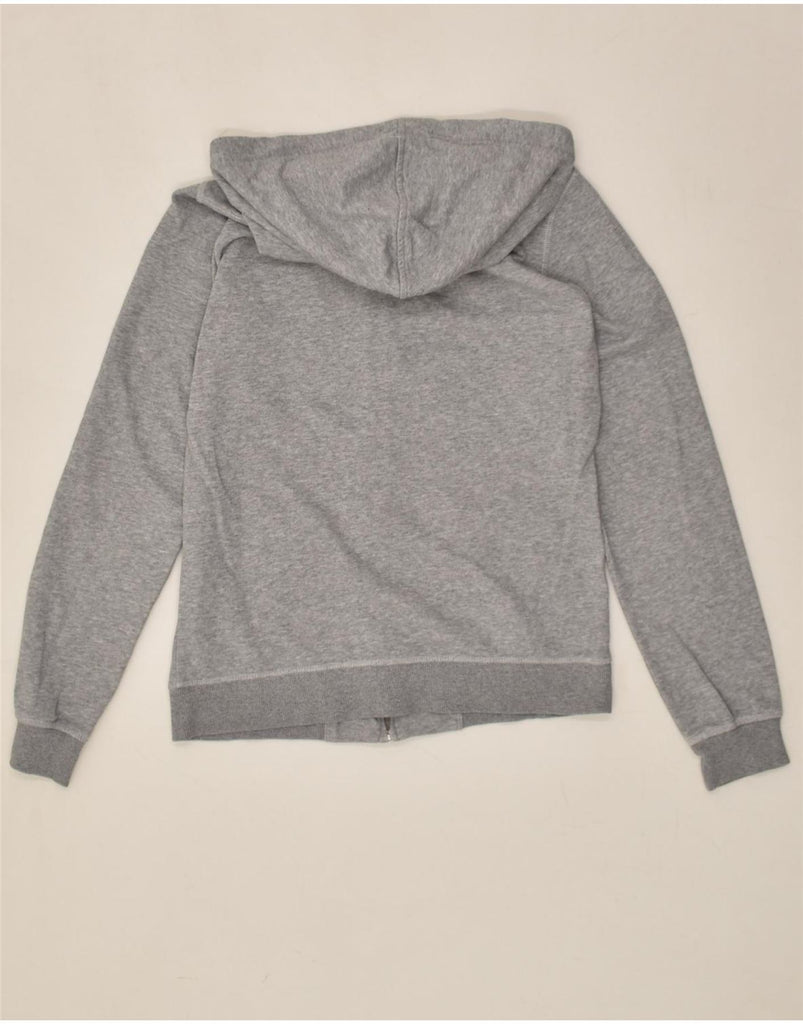 CHAMPION Womens Graphic Zip Hoodie Sweater UK 14 Medium Grey Cotton | Vintage Champion | Thrift | Second-Hand Champion | Used Clothing | Messina Hembry 